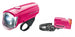 LED-Batterie-Leuchte Trelock I-Go Sport LS 350/LS 710 Kombi pink mit Batterien