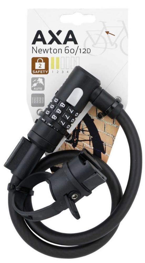Axa Kabelschloss Newton 60/12 Code Länge 60 cm D 12 mm schwarz