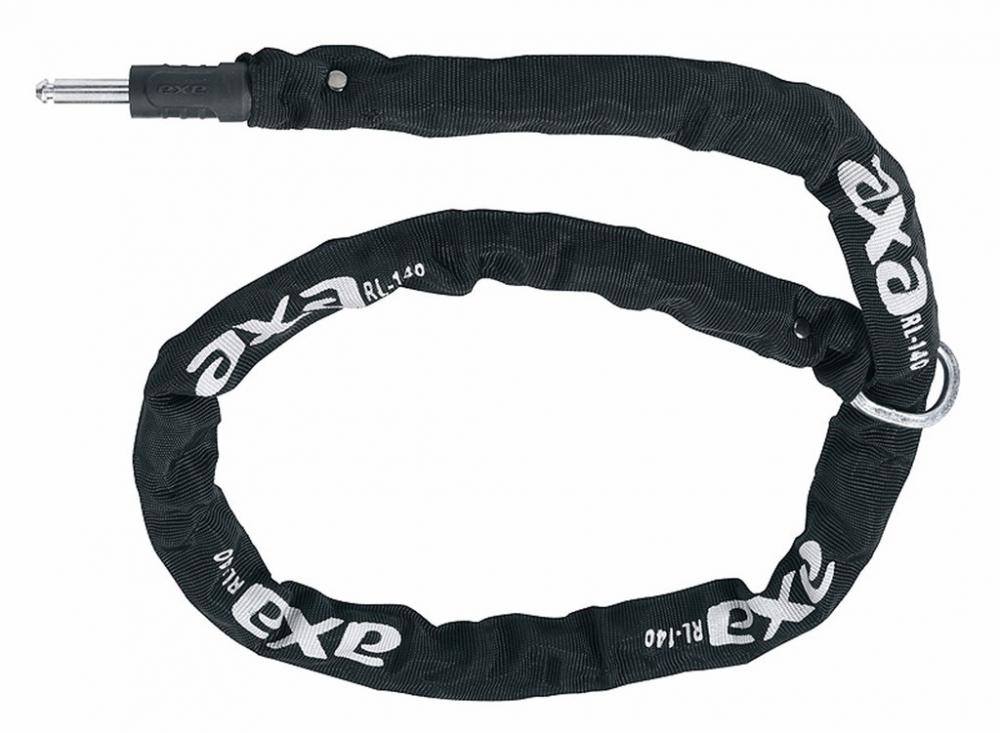 Axa Einsteckkette Fahrrad RLC 140 schwarz 140 cm Kettenstärke 5,5 mm10 mm Pin
