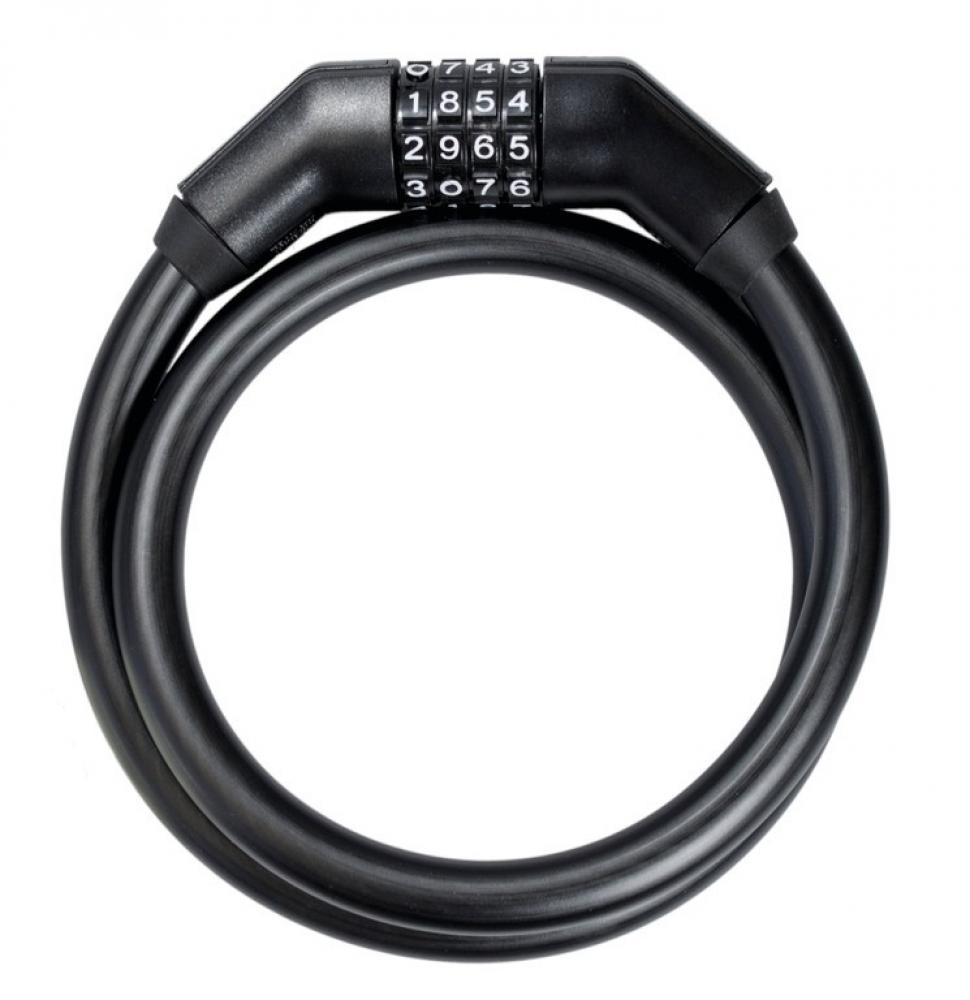 Trelock Zahlenkabelschloss 85 cm Ø 15 mm KS 360/85/15schwarz mit Halter