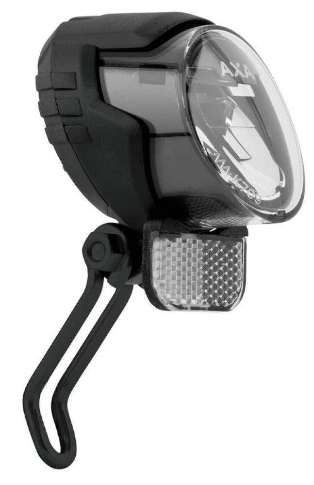 Axa Front Scheinwerfer Luxx 70 m.Schalter f.Nabendynamo mit Halter und Kabel StVZO
