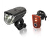 XLC Batterie Scheinwerfer Set Sirius B40 LED Reflektor 40Lux + LED Rücklicht
