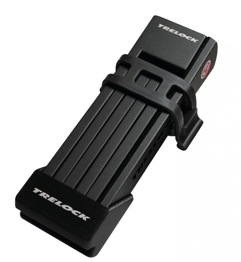 Trelock Faltschloss TWO.GO mit Halter FS 200/75  mit Halter schwarz ZF200 Schlüssel