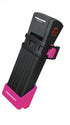 Trelock Faltschloss TWO.GO mit Halter FS 200/75 mit Halter pink ZF200 Schlüssel