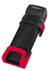 Trelock Faltschloss Trigo mit Halter FS 300/85 rot mit Kunststoffhalter