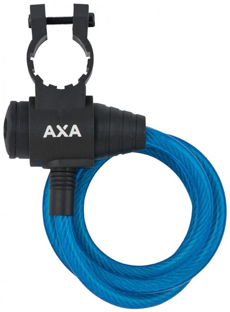 Axa Spiralkabelschloss Zipp 120 Länge 120 cm D 8 mm blau