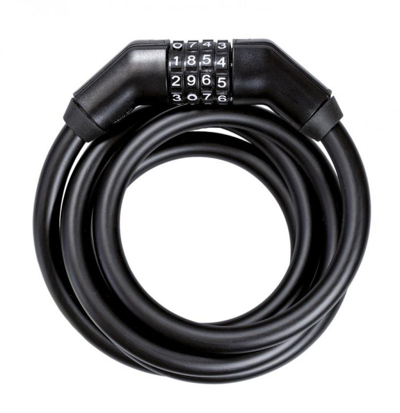 Trelock Spiralkabelkabelschloss 150 cm D 13 mm SK 360/150/13 schwarz mit Halter ZK 320