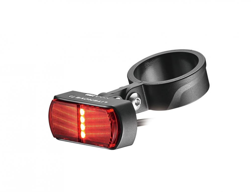 Litemove Rücklicht TS-SP für E-Bike, Sattelstützenmontage Ø 30,931,6&#8239;mm, StVZO-zugelassen, superhell, integriertes Bremslicht