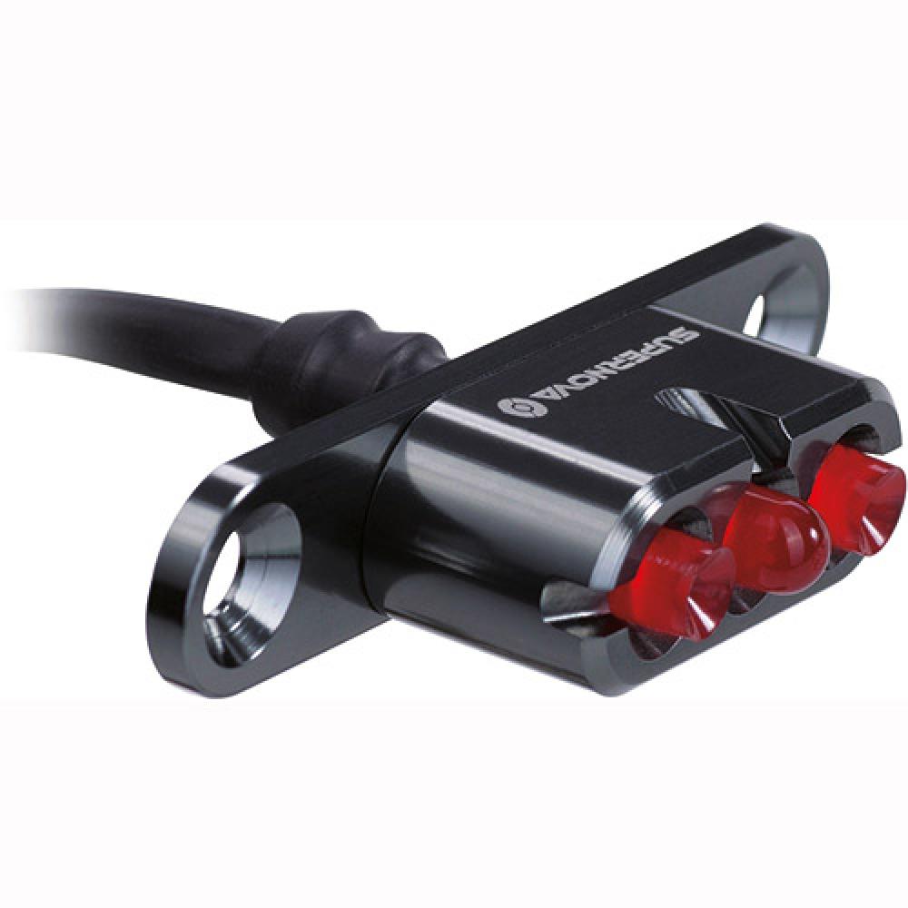 Supernova E3 Tail Light 2 E-25 K1351 schwarz Stvzo