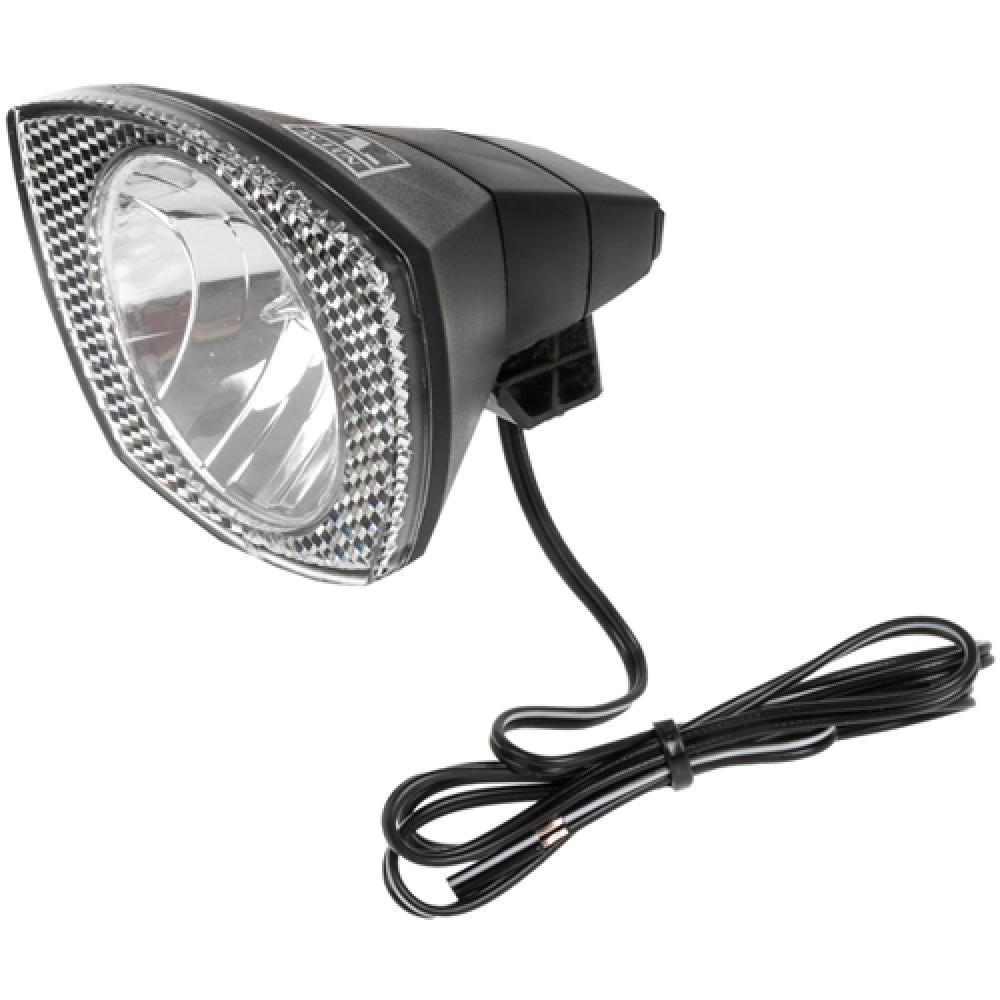 Messingschlager Dynamo-Scheinwerfer Halogen schwarz mit Schalter Stvzo