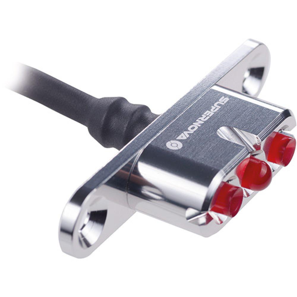 Supernova E3 Tail Light 2 silber Gepäckträgermontage Stvzo