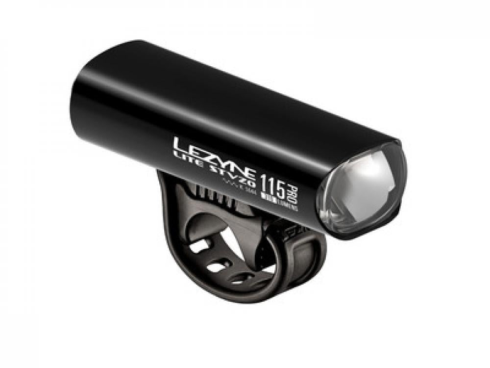 Lezyne Front Scheinwerfer LED weiß Lite Drive Pro 115 3 Modi StVZO Akku schwarz glänzend