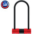 Abus Bügelschloss 440 Alarm Security Level 8 Farbe schwarz/rot Länge 160 mm Breite 85 mm