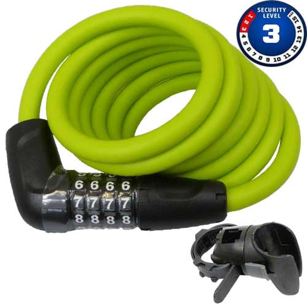 Abus Kabelschloss Numero 5510 Combi L 180 cm D 10 mm SCMU limettengrün