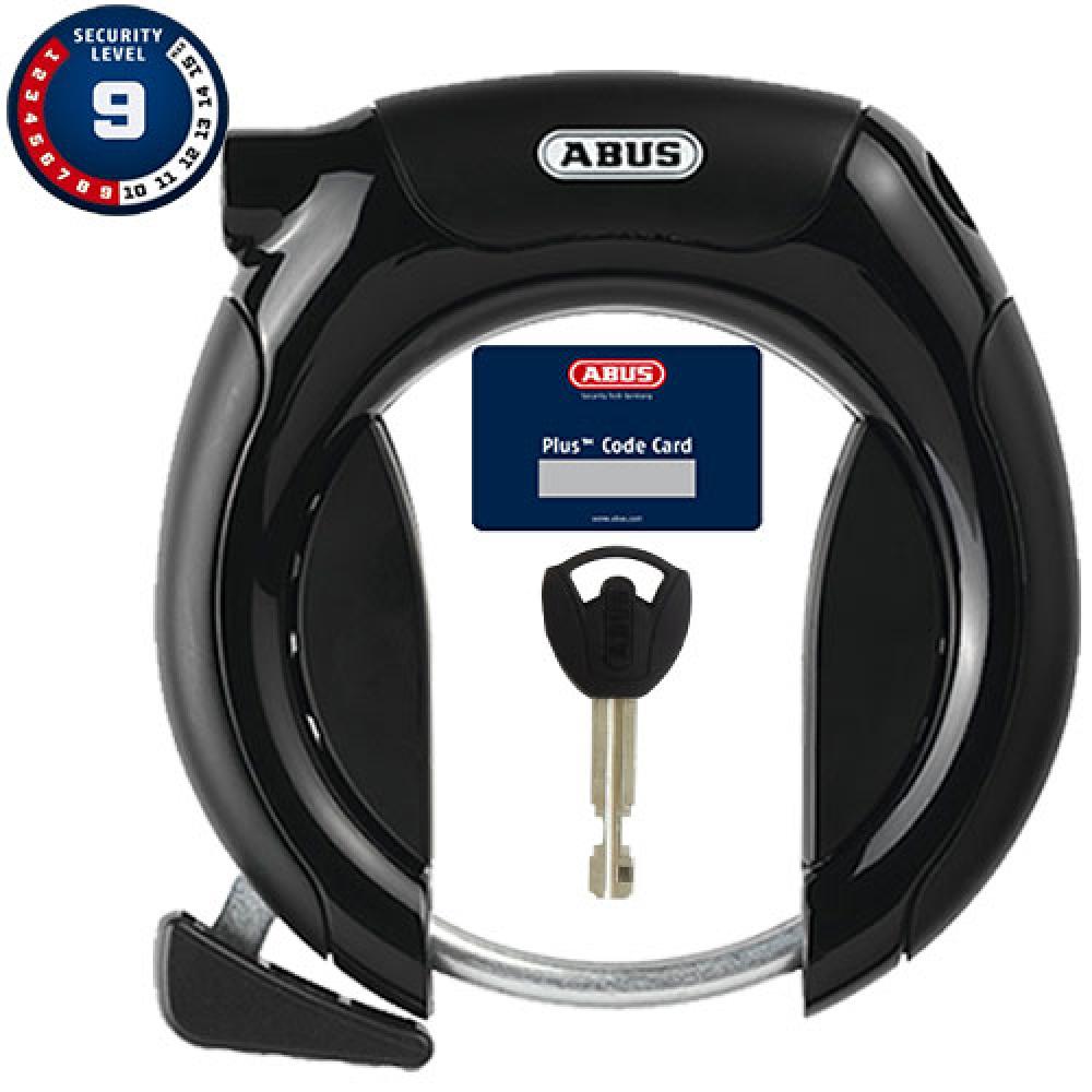 Abus Rahmenschloss 5950 Pro Shield Plus R B 59 mm H 107 mm Ø 8,5 mm schwarz