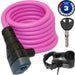 Abus Spiralkabelschloss Primo 5510 Key L 180 cm D 10 mm SCMU rosa