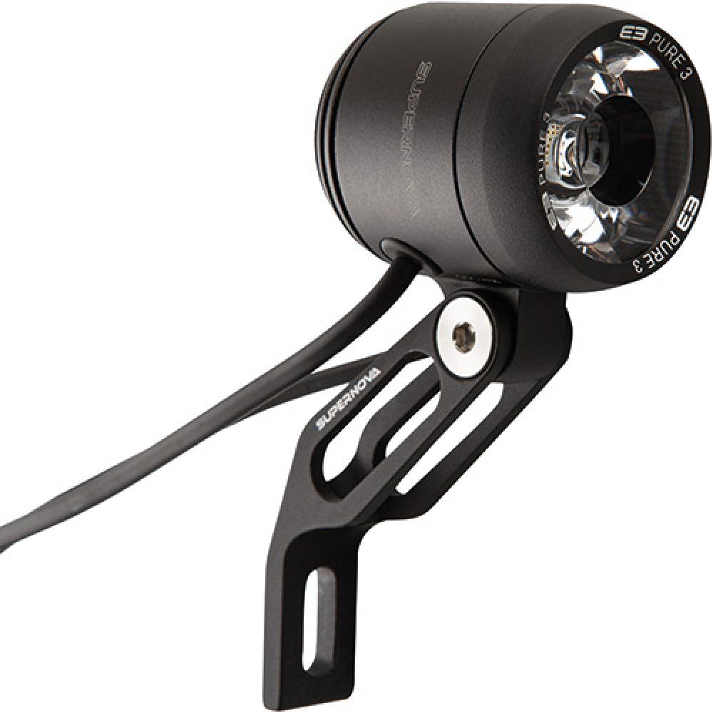 Supernova E3 PURE 3 schwarz Dynamo Scheinwerfer Stvzo