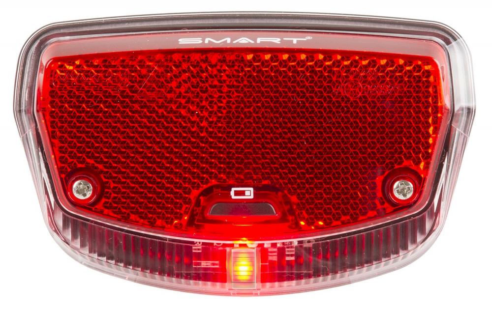 Messingschlager Batterie-Rücklicht für Gepäckträger Smart schwarz Stvzo