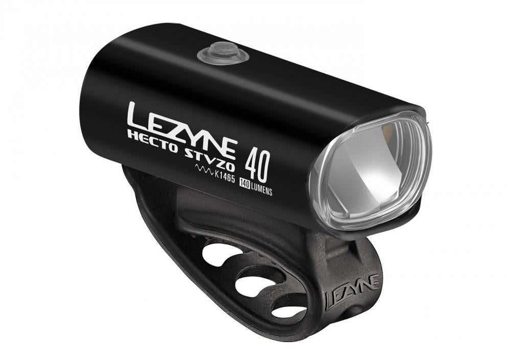 Lezyne Front Scheinwerfer LED  Hecto 40 2 Modi StVZO Akku schwarz glänzend