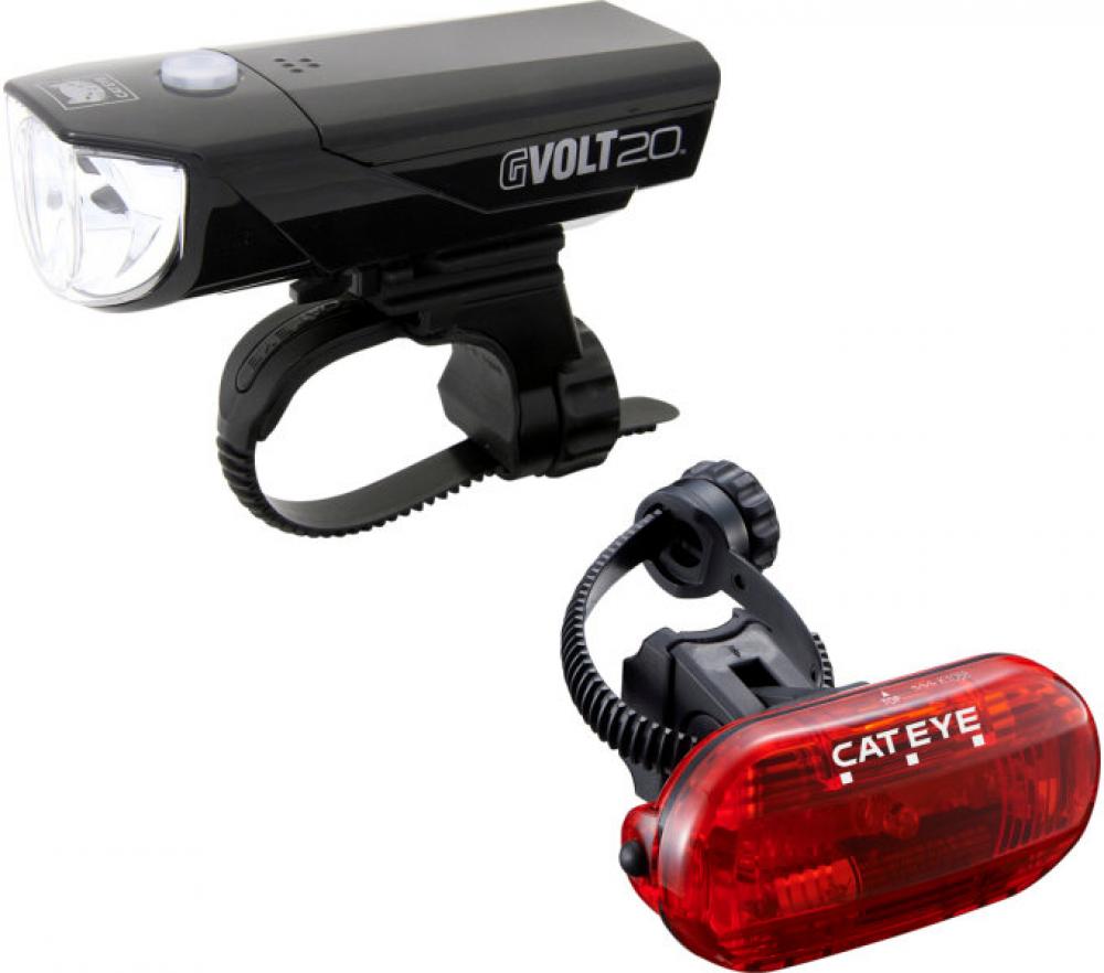 Cat Eye Licht Set GVolt 20 u. Omni 3G 20+ Lux LED Batterie StVZO