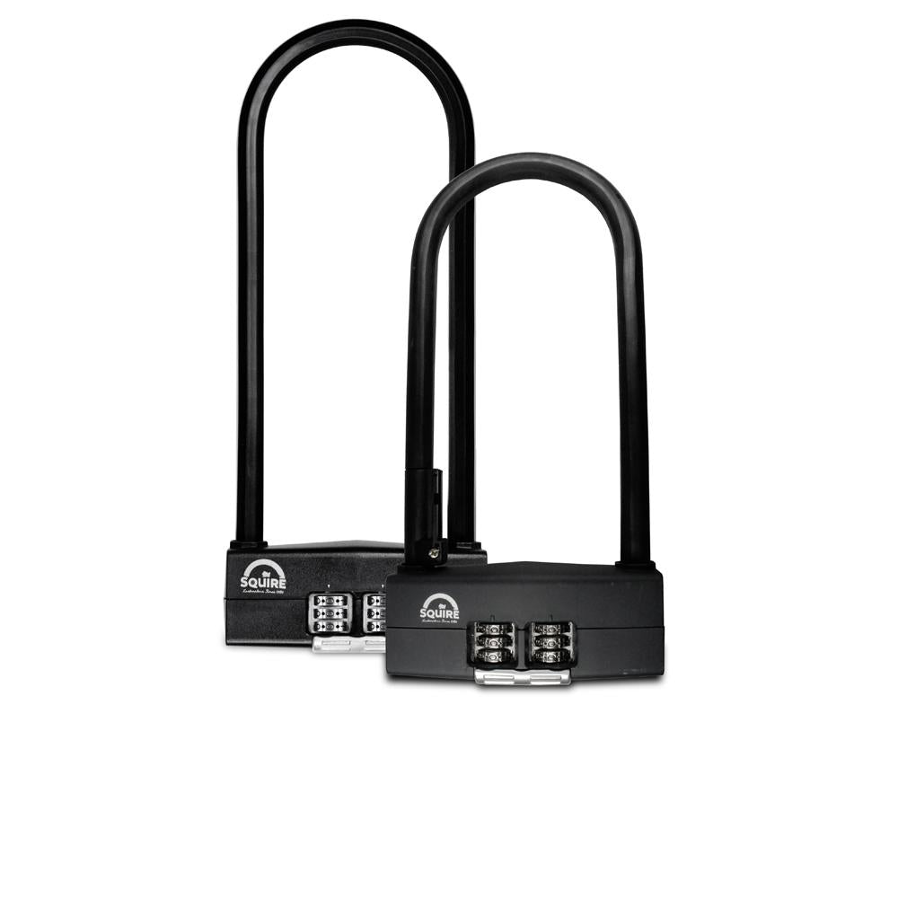 Squire Bügelschloss Hammerhead Combi 230 schwarz mit Zahlencode patented