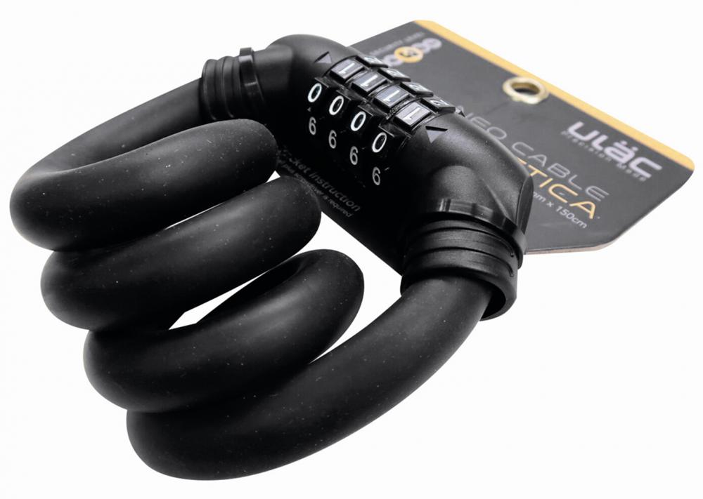 ULÄC individuell formbares Spiralkabelschloss 15x600 mm schwarz