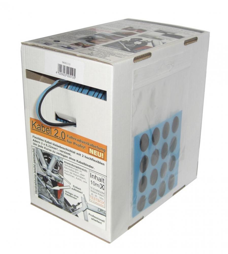 Lichtkabel mit Gewebehülle selbstklebend Rolle mit 10 Meter