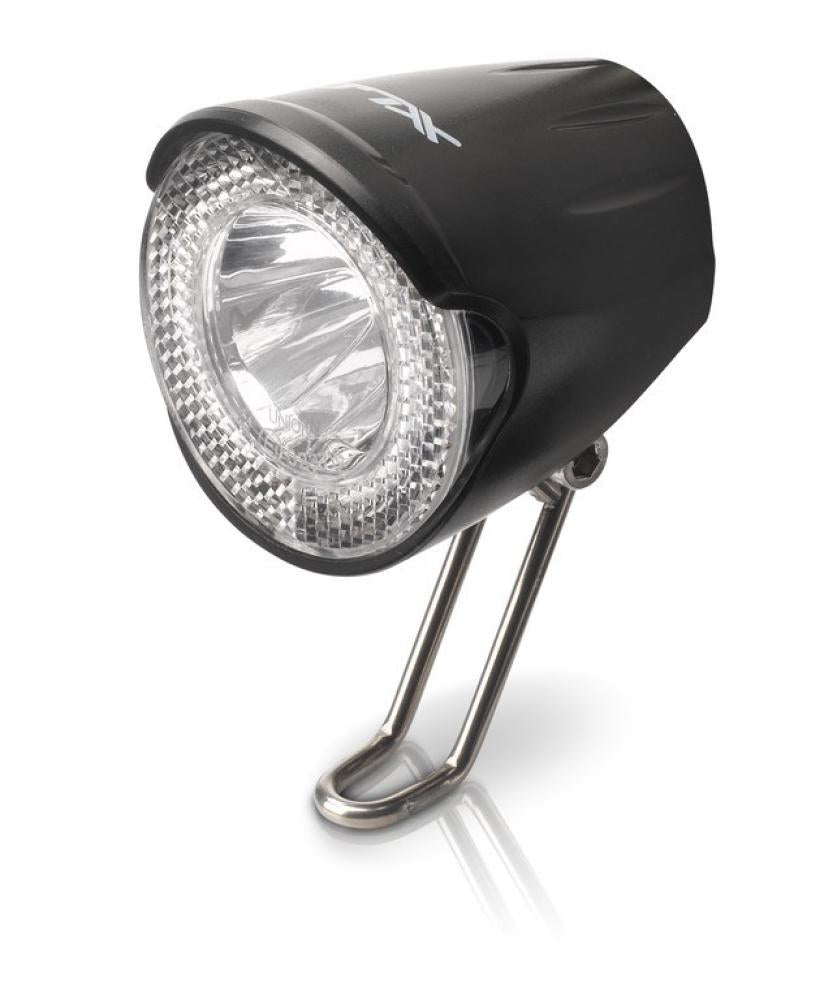 XLC LED-Scheinwerfer CL-D02, 20 Lux, Dynamo, mit Schalter & Reflektor, StVZO-zugelassen, schwarz&#8203;