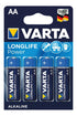Varta Batterie Longlife Power Mignon Lr6 4 Stück, Alkaline, 1,5 V, Mn1500