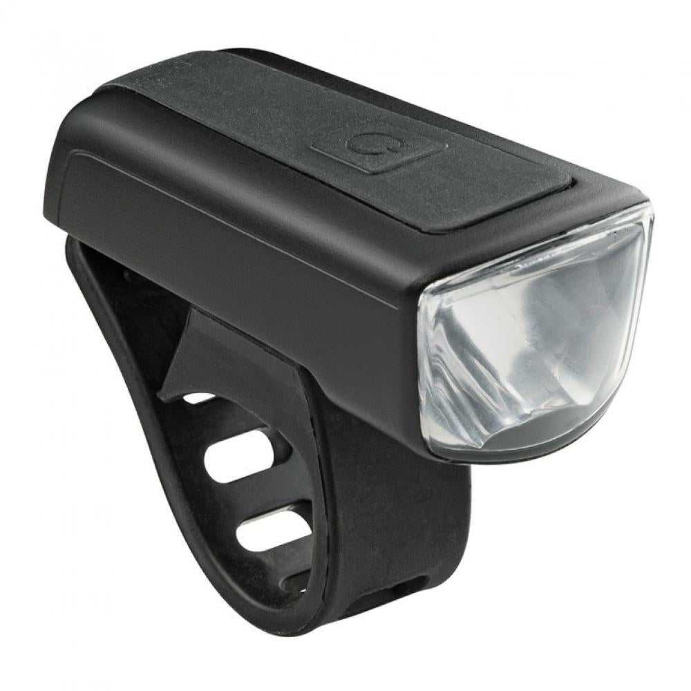 Axa DWN FRONT 50 LED-Akkuscheinwerfer, 50 Lux, Schwarz - StVZO-konforme Beleuchtung mit 3 Leuchtmodi