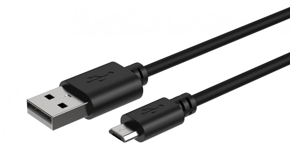 Ansmann Micro-USB Daten- u. Ladekabel schwarz, 100cm