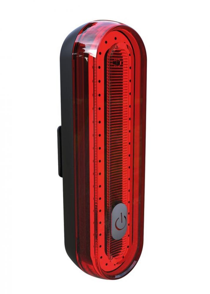 Büchel LED-Akku-Rücklicht Micro Lens COB, StopTech, 710&#8239;mAh, USB-C, StVZO, Sattelstütze, Helligkeitssensor