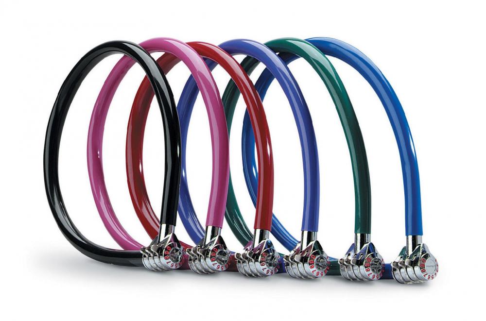 Master Lock Kabelschloss 8631 mit 3-stelligem Zahlencode Kabeldicke 6mm, Länge 550mm