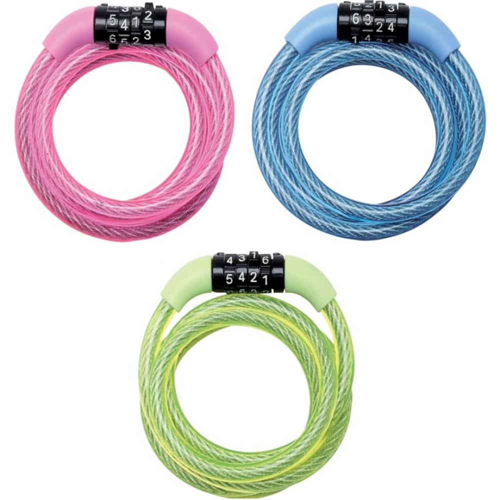 Master Lock Kabelschloss 8143 mit 4-stelligem Zahlencode Kabeldicke 8mm Länge 1200mm