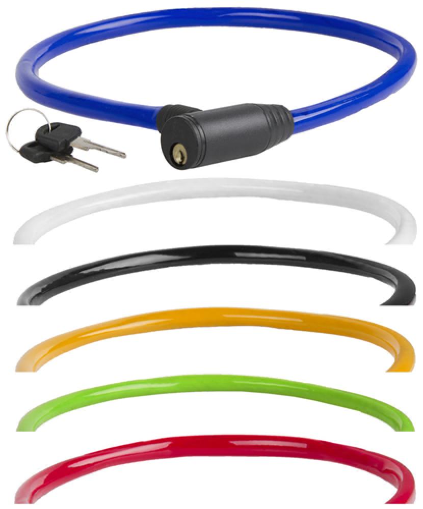 ABUS Kabelschloss 60 cm 10 C Schlüssel Kunststoffummantelung