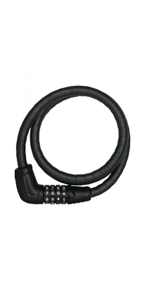 ABUS Tresorflex 6615C/120/15 SCMU Spiralkabelschloss - 120&#8239;cm, Ø15&#8239;mm, Sicherheitslevel 5, schwarz, inkl. Halterung