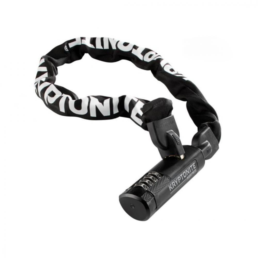Kryptonite Keeper 790 Combo Kettenschloss, 90 cm, 7 mm gehärteter Manganstahl, 4-stellige Zahlenkombination, wetterfester Nylonüberzug, 1,7 kg