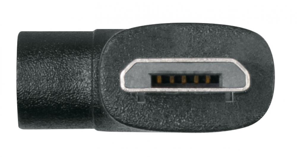 SKS COMPIT Micro-USB-Kabel für Android-Smartphones, 70 mm, abgewinkelte Stecker, ideal für COMPIT +COM/UNIT Powerbank, ermöglicht Laden während der Fahrt