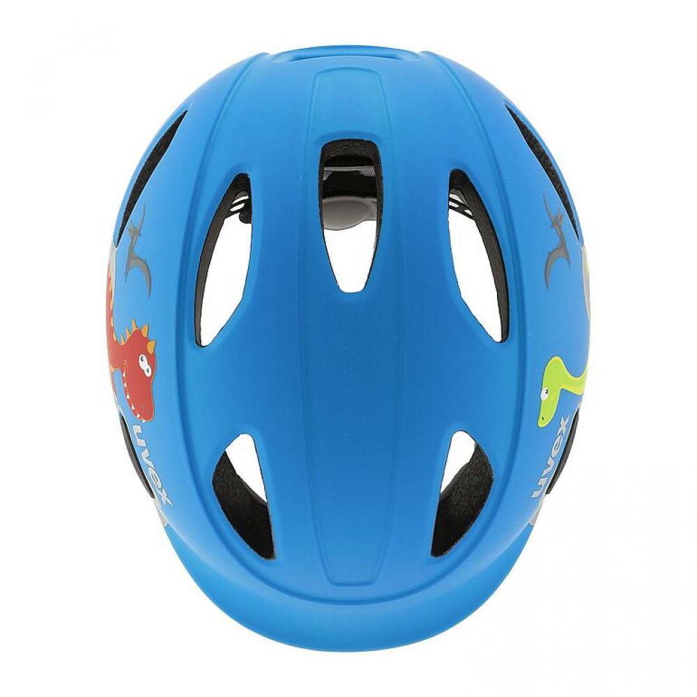 uvex oyo style - Kinder-Fahrradhelm - sicher & leicht - Größenanpassung - 10 Belüftungen - LED-erweiterbar - dino blue matt - 50-54 cm