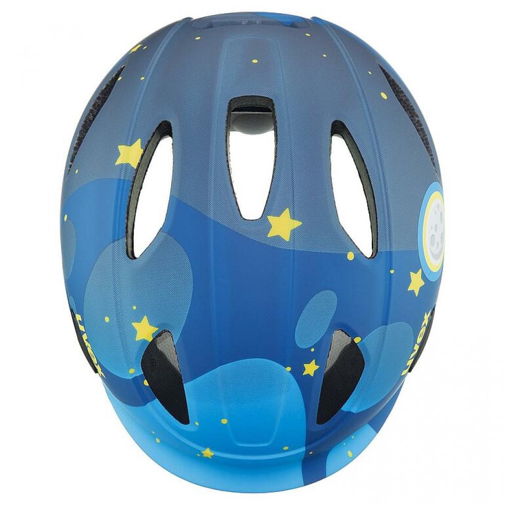 uvex oyo style - Kinder-Fahrradhelm 45-50 cm - leichter In-Mold-Helm - erweiterbar mit LED - KID PROtect Pad - deep space matt