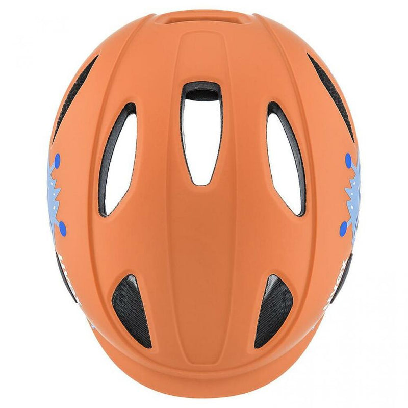 uvex OYO Style Kinderhelm in Monster Papaya Matt (45-50 cm), mit xTRA Shield und KID PROtect optimalen Schutz für Stirn und Hinterkopf