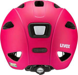 uvex oyo Kinder-Fahrradhelm, In-Mold-Konstruktion, verstellbares IAS-System, Schläfenschutz, KID PROtect Pad, 10 Belüftungsöffnungen, LED-erweiterbar, berry/purple matt, 45-50 cm