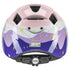 Uvex Kid 2 Princess Kinder-Fahrradhelm, leicht (190g), Inmould-Technologie, verstellbar (46-52 cm), 8 Belüftungsöffnungen, reflektierende Elemente, optionales LED-Licht, pinkes Prinzessin-Design
