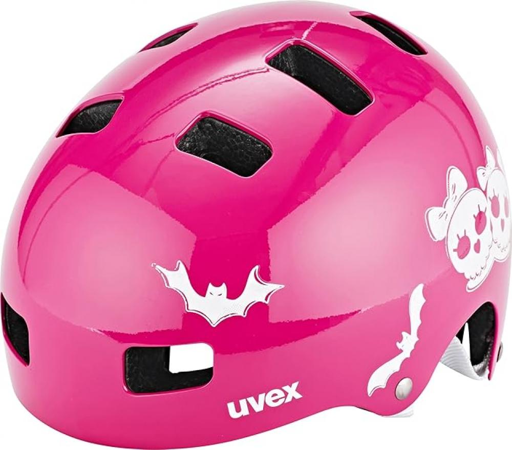 Uvex Kid 3 Kinder-Fahrradhelm, Scary Pink, 51-55 cm, Hartschale, IAS-Größenverstellsystem, 10 Belüftungsöffnungen, EN 1078 zertifiziert