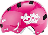 Uvex Kid 3 Kinder-Fahrradhelm, Scary Pink, 55-58 cm, Hartschale, IAS-Größenverstellsystem, Monomatic-Verschluss, 10 Belüftungsöffnungen, EN 1078 zertifiziert