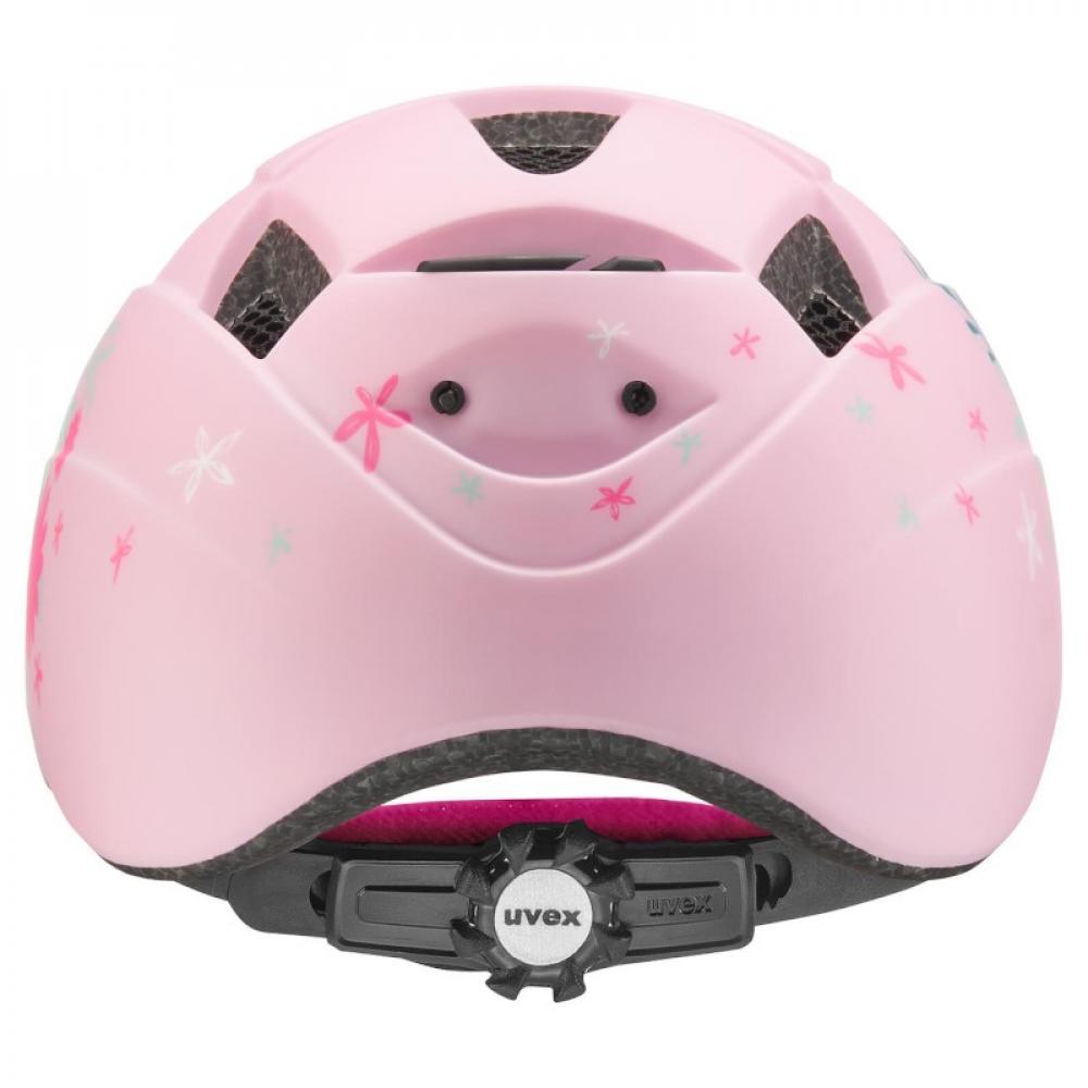 uvex Kid 2 cc - Kinderhelm mit Inmould-Technologie, IAS-Größenanpassung, optionalem LED-Licht, pink unicorn matt, 46-52 cm