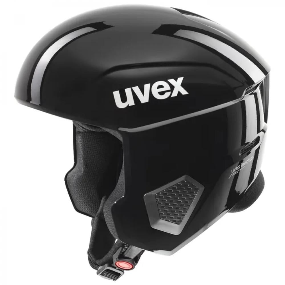UVEX Invictus - Skihelm für Damen und Herren - aerodynamisches Design - optimierte Belüftung - Notfall-Wangenpolster - stoßabsorbierend - all black - 59-60 cm