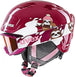 Uvex heyya set - Skihelm mit Skibrille für Kinder - verstellbare Passform - Kontrastverstärkung - Farbe berry - white sloth - Größe 46-50 cm