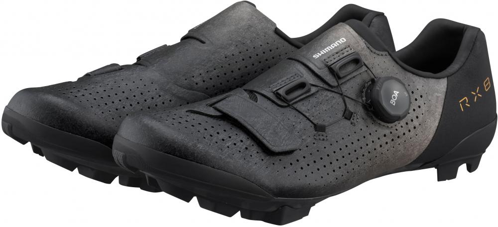 SHIMANO RX801 Fahrradschuhe - Gravel SPD, Unisex, Größe 43, Schwarz