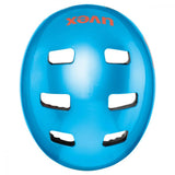 UVEX Kid 3 Kinderfahrradhelm, dirtbike blue orange, Größe M-L (55-58 cm), für Fahrrad, Scooter, Inliner und Skateboard